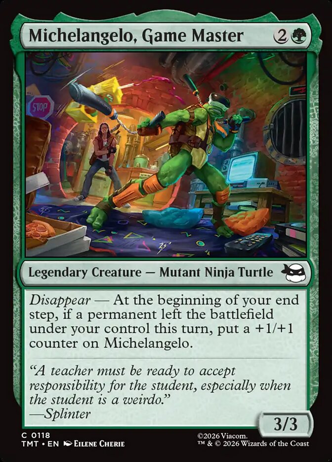 Michelangelo, Game Master (TMT) #118